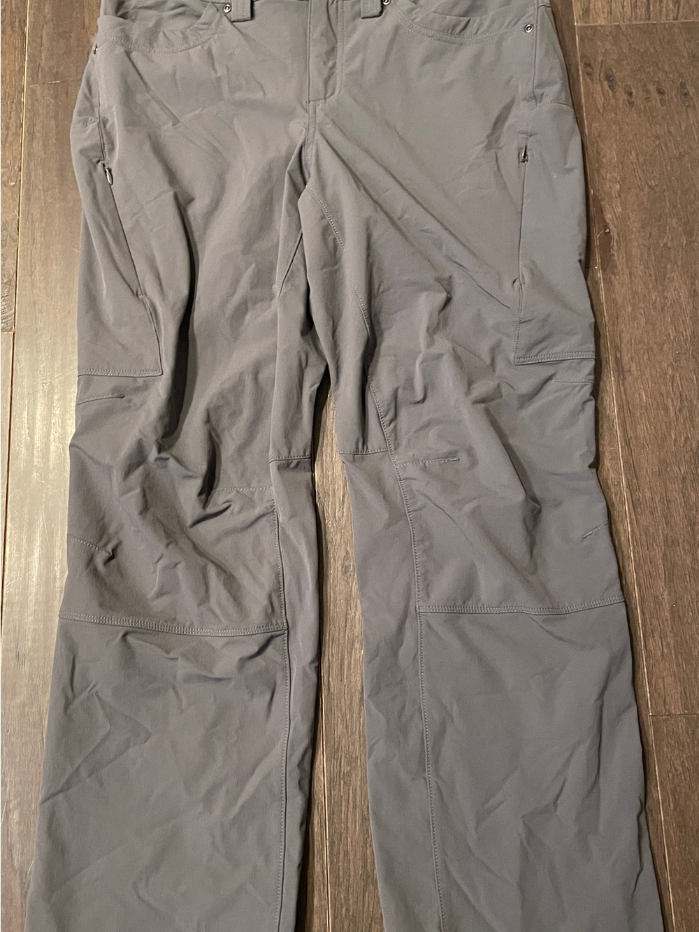 Duluth Trading Co. Women's Dry on the Fly Bootcut Pants Lead Size 12x29